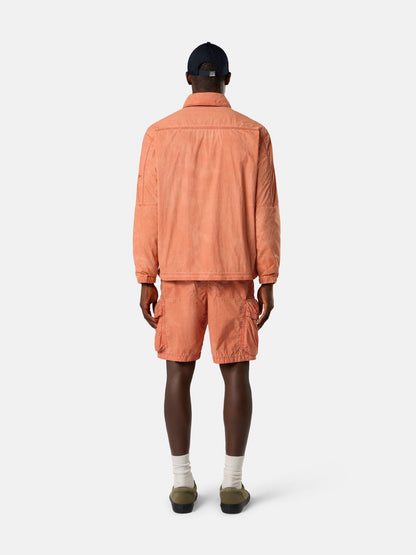 Stone Island Loose-Wide-Leg-Fit Bermuda Shorts with Iridescent Effect L100006