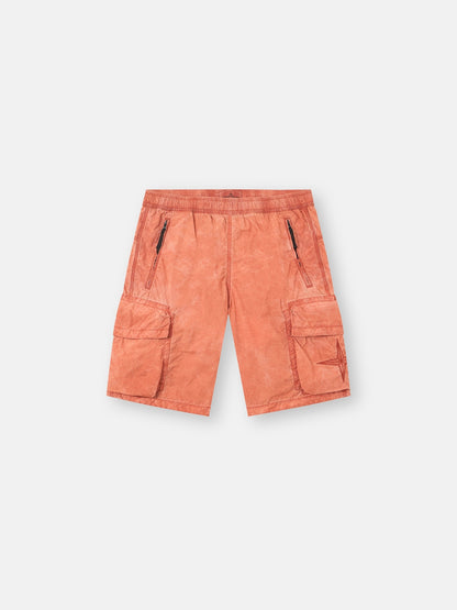 Stone Island Loose-Wide-Leg-Fit Bermuda Shorts with Iridescent Effect L100006