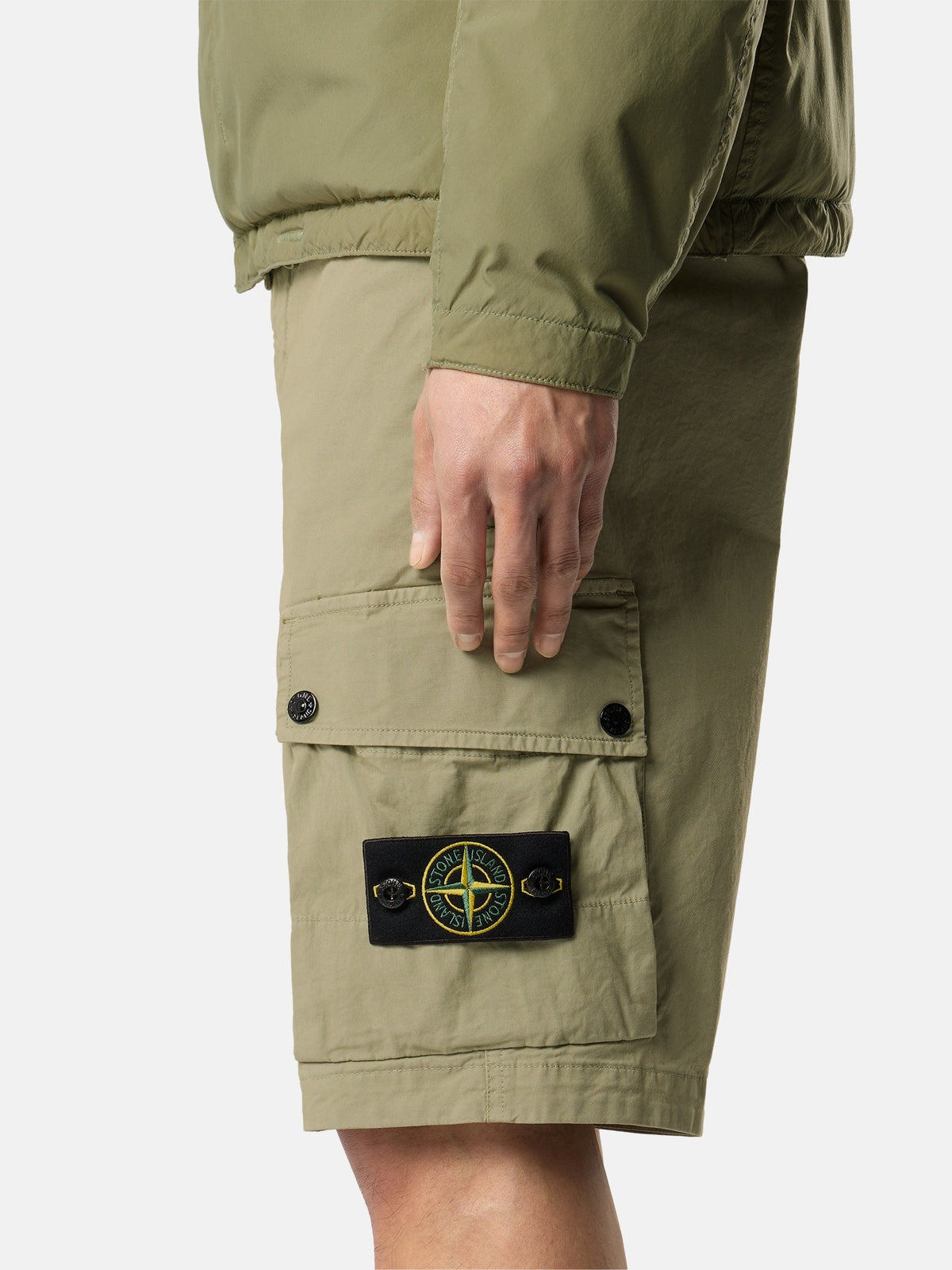 Stone Island Slim-Fit Cargo Bermuda Shorts with Zip Pockets L100019