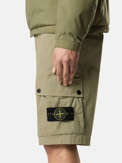 Stone Island Slim-Fit Cargo Bermuda Shorts with Zip Pockets L100019