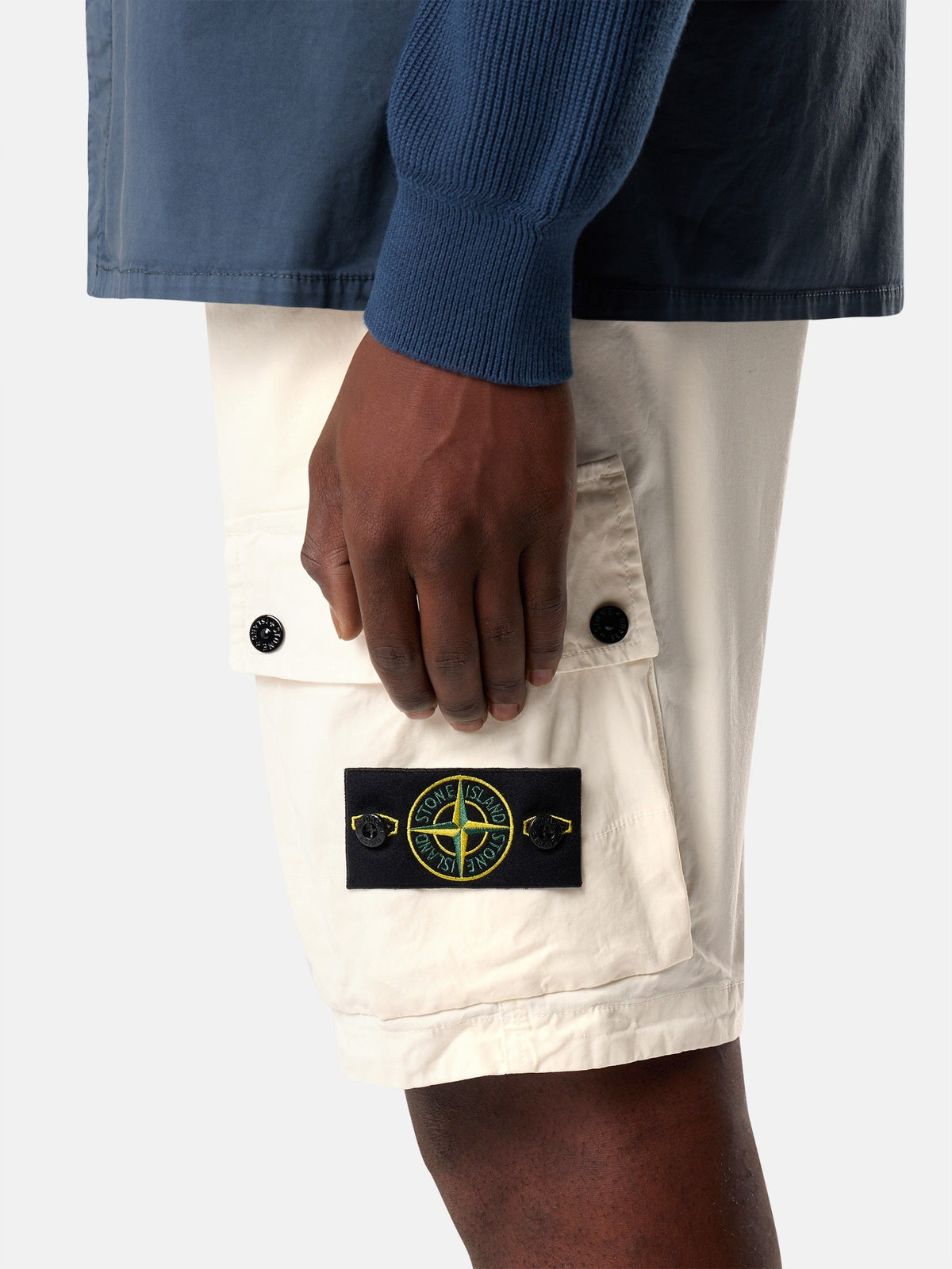 Stone Island Slim-Fit Cargo Bermuda Shorts with Zip Pockets L100019