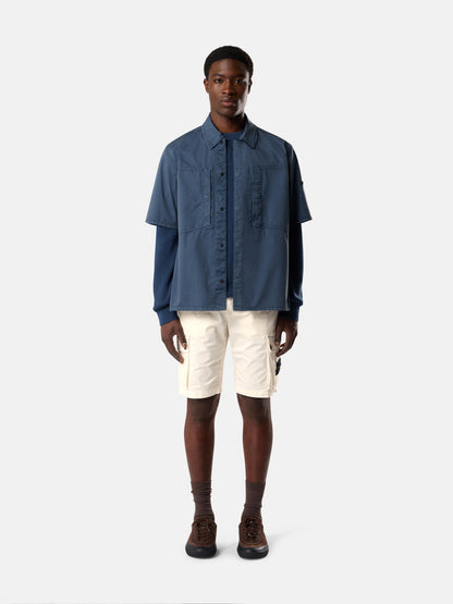 Stone Island Slim-Fit Cargo Bermuda Shorts with Zip Pockets L100019