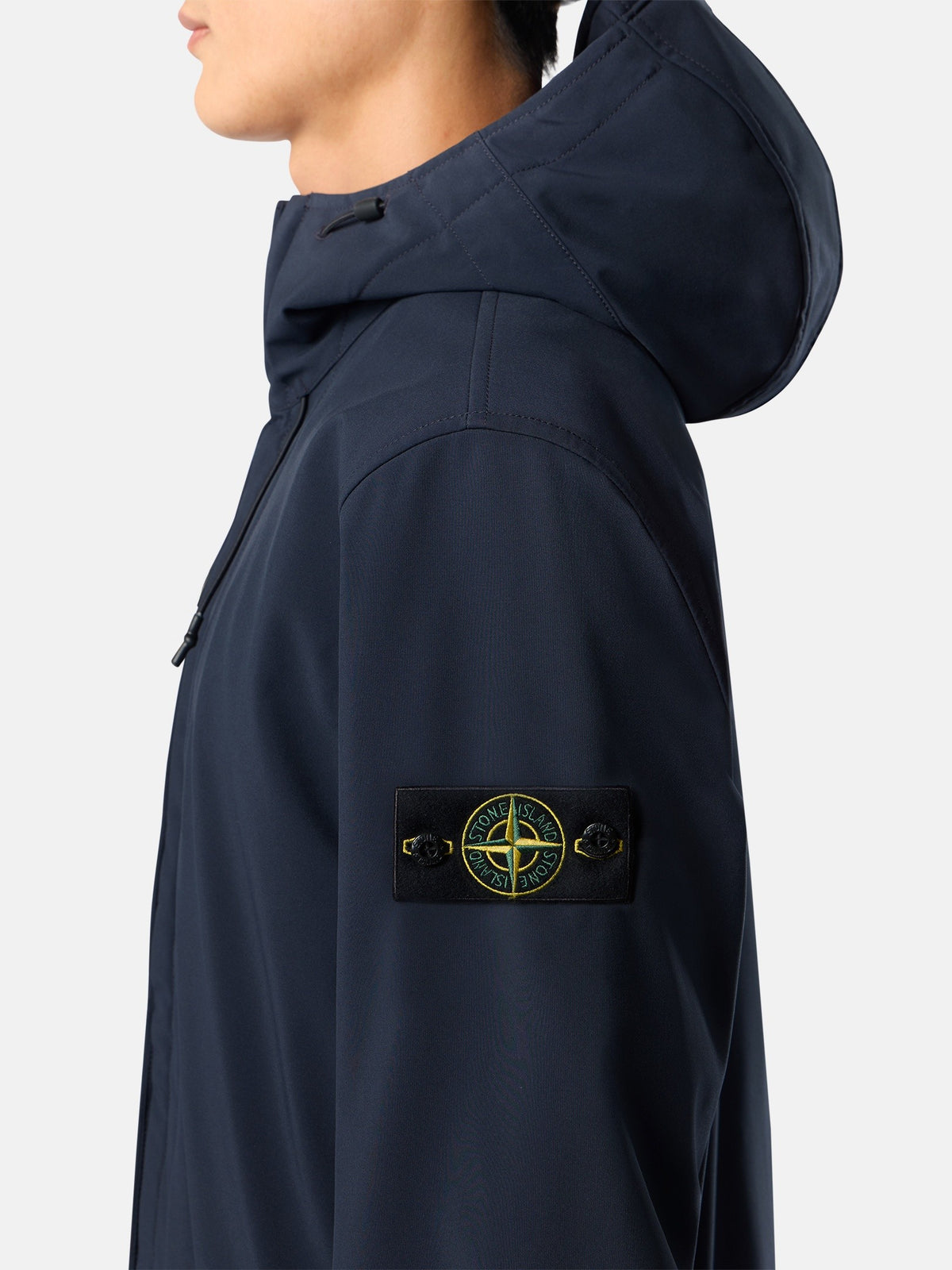 Stone Island Hooded Jacket with Wind- and Water-Resistant Membrane Q100004