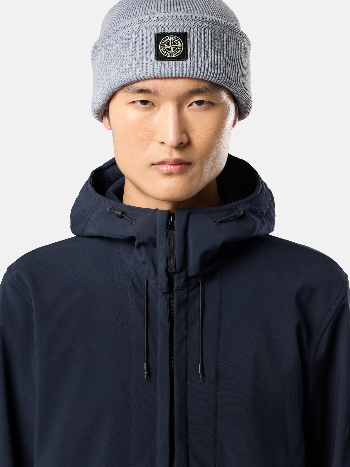 Stone Island Hooded Jacket with Wind- and Water-Resistant Membrane Q100004
