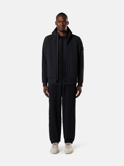 Stone Island Hooded Jacket with Wind- and Water-Resistant Membrane Q100004