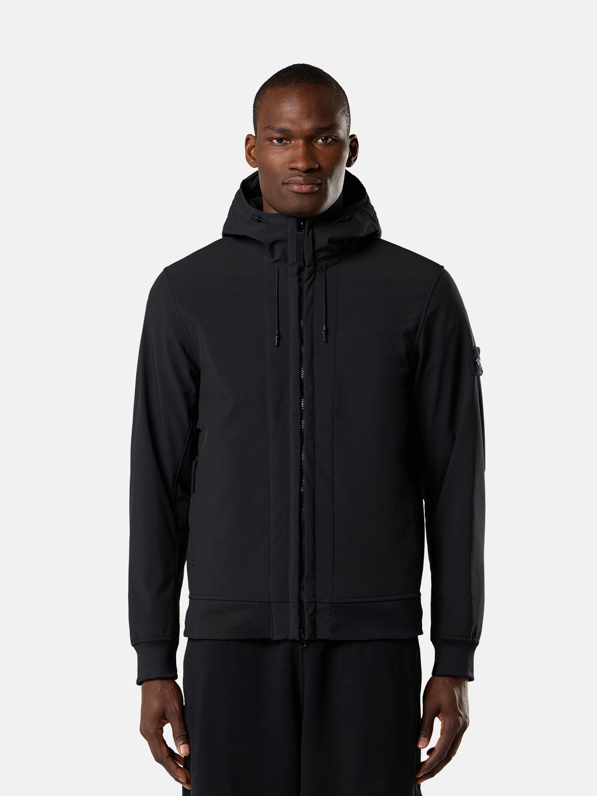 Stone Island Hooded Jacket with Wind- and Water-Resistant Membrane Q100004