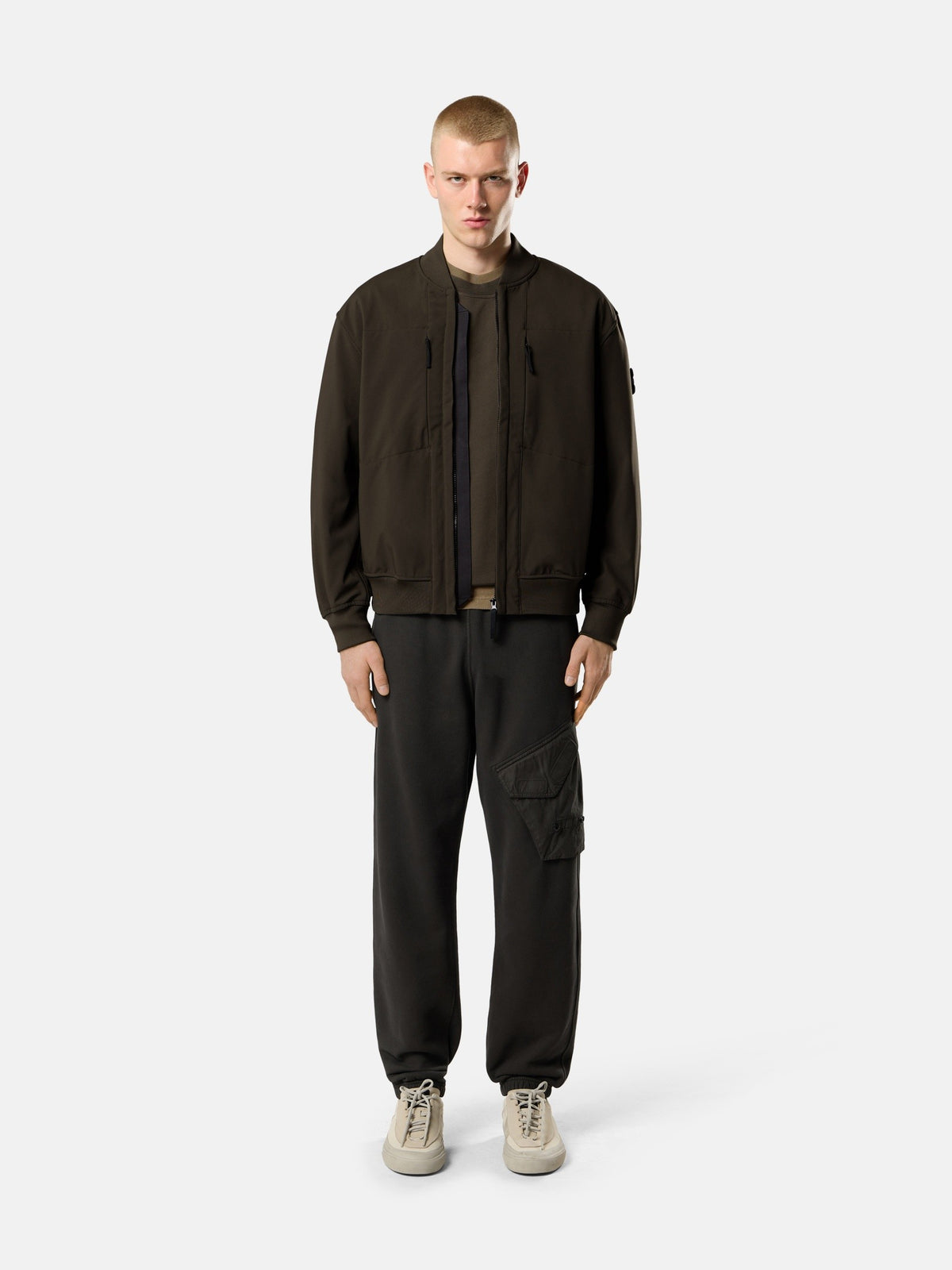 Stone Island Bomber Jacket With Wind- And Water-Resistant Membrane Q100006