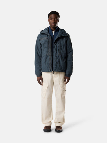 Stone Island Padded Hooded Jacket with Anti-Drop Finish Q100007