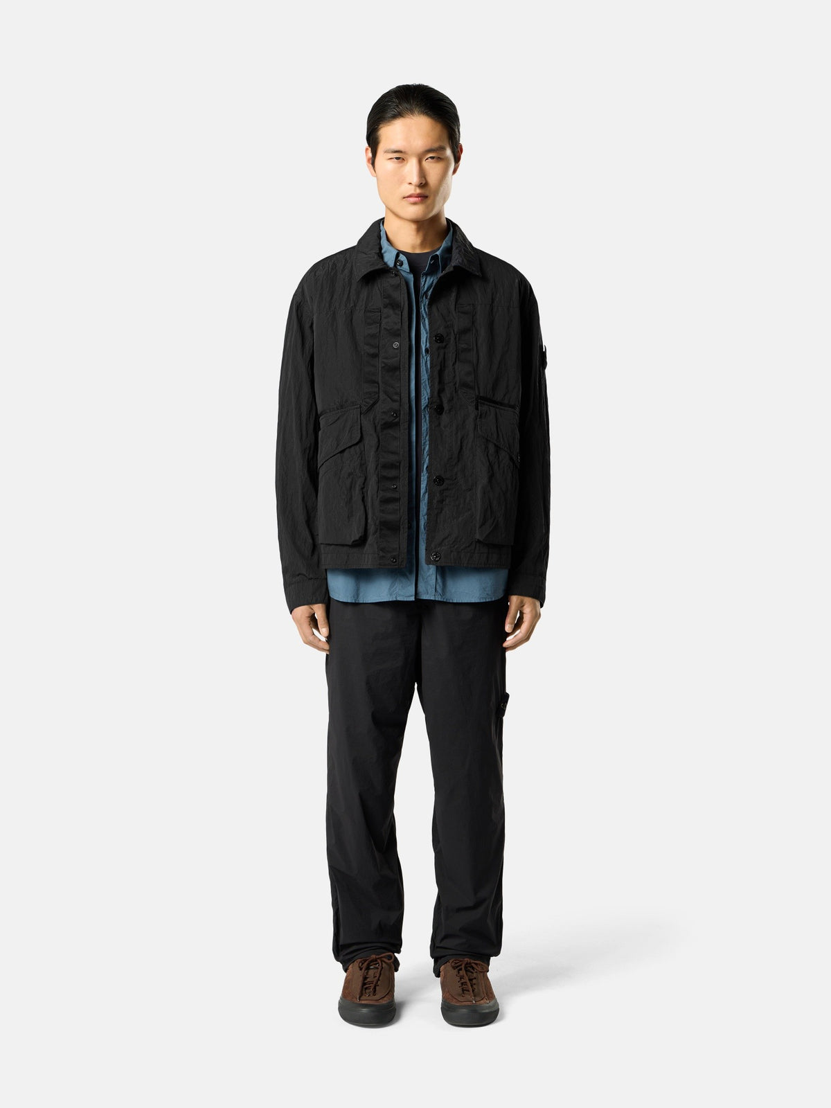 Stone Island Coach Jacket with Anti-Drop Finish Q100008