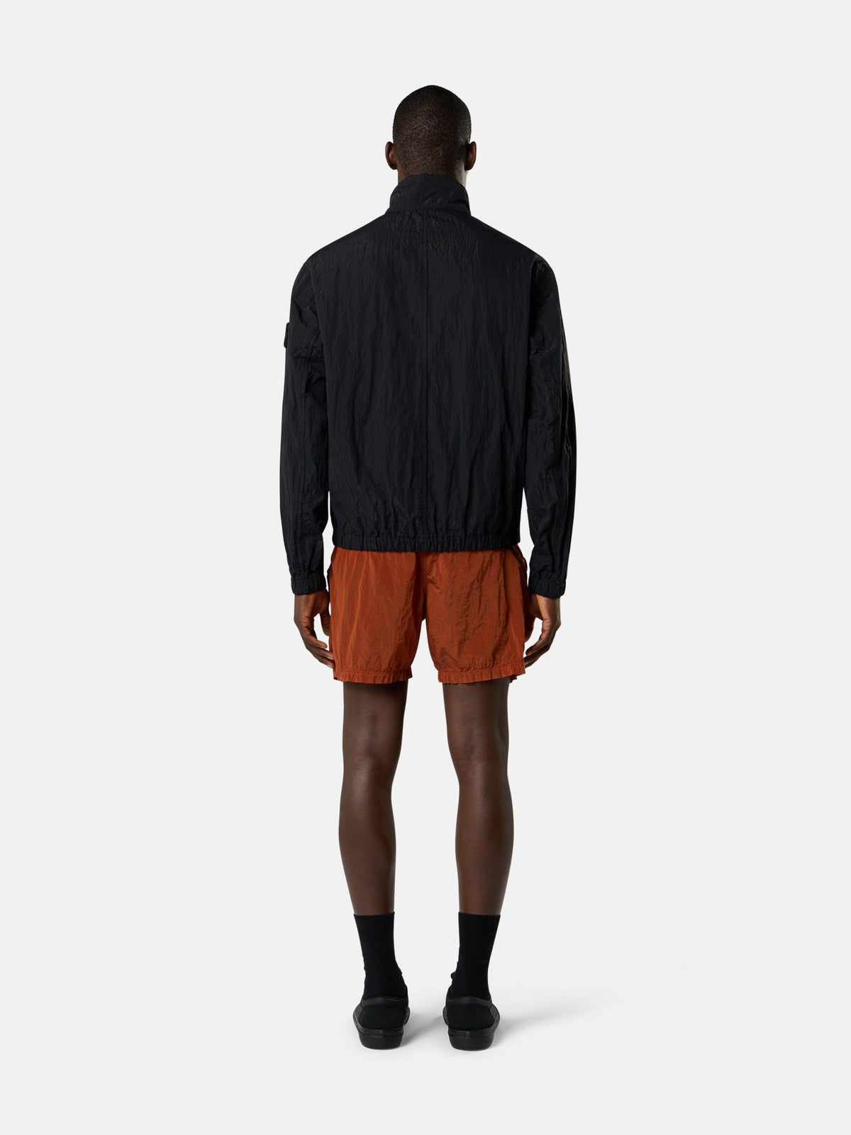 Stone Island Stand Collar Jacket with Anti-Drop Finish Q100009
