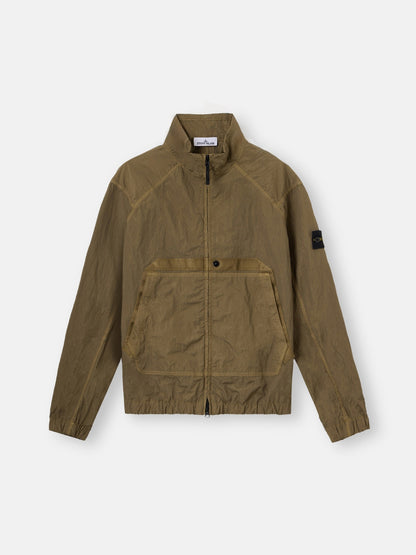 Stone Island Stand Collar Jacket with Anti-Drop Finish Q100009