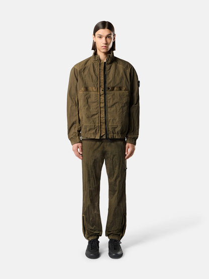 Stone Island Stand Collar Jacket with Anti-Drop Finish Q100009