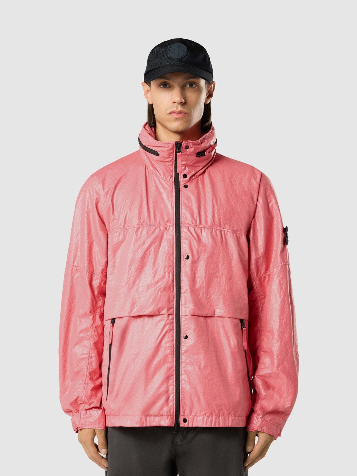 Stone Island Hooded Jacket with Water-Resistant Membrane Q100019