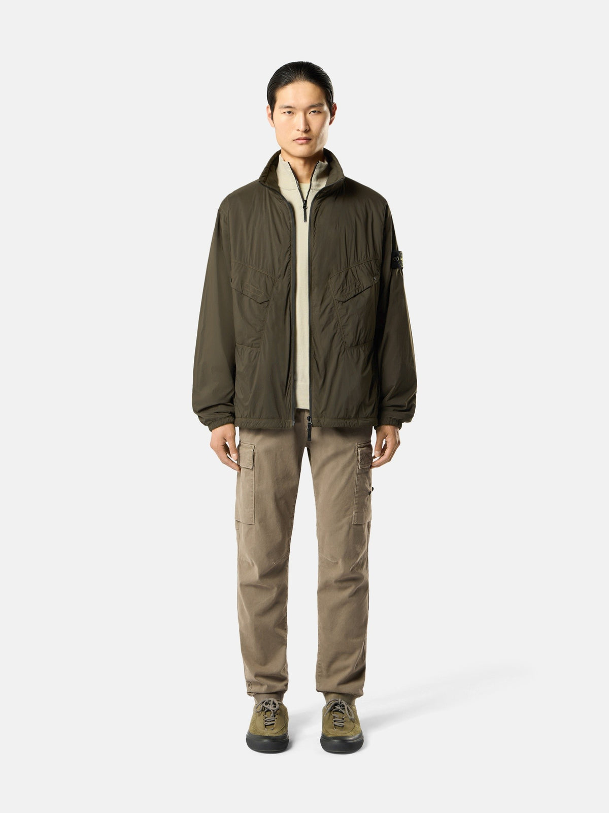 Stone Island Padded Stand Collar Jacket with Anti-Drop Q100021