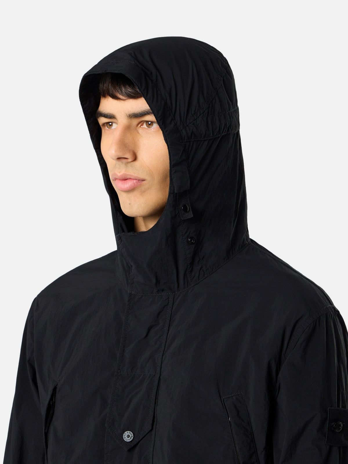 Stone Island Short Parka with Anti-Drop Finish Q100024