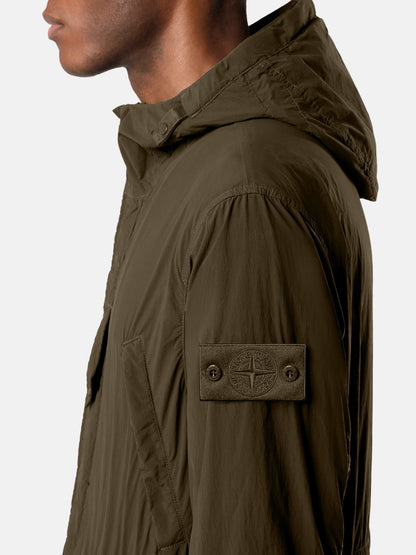 Stone Island Short Parka with Anti-Drop Finish Q100024