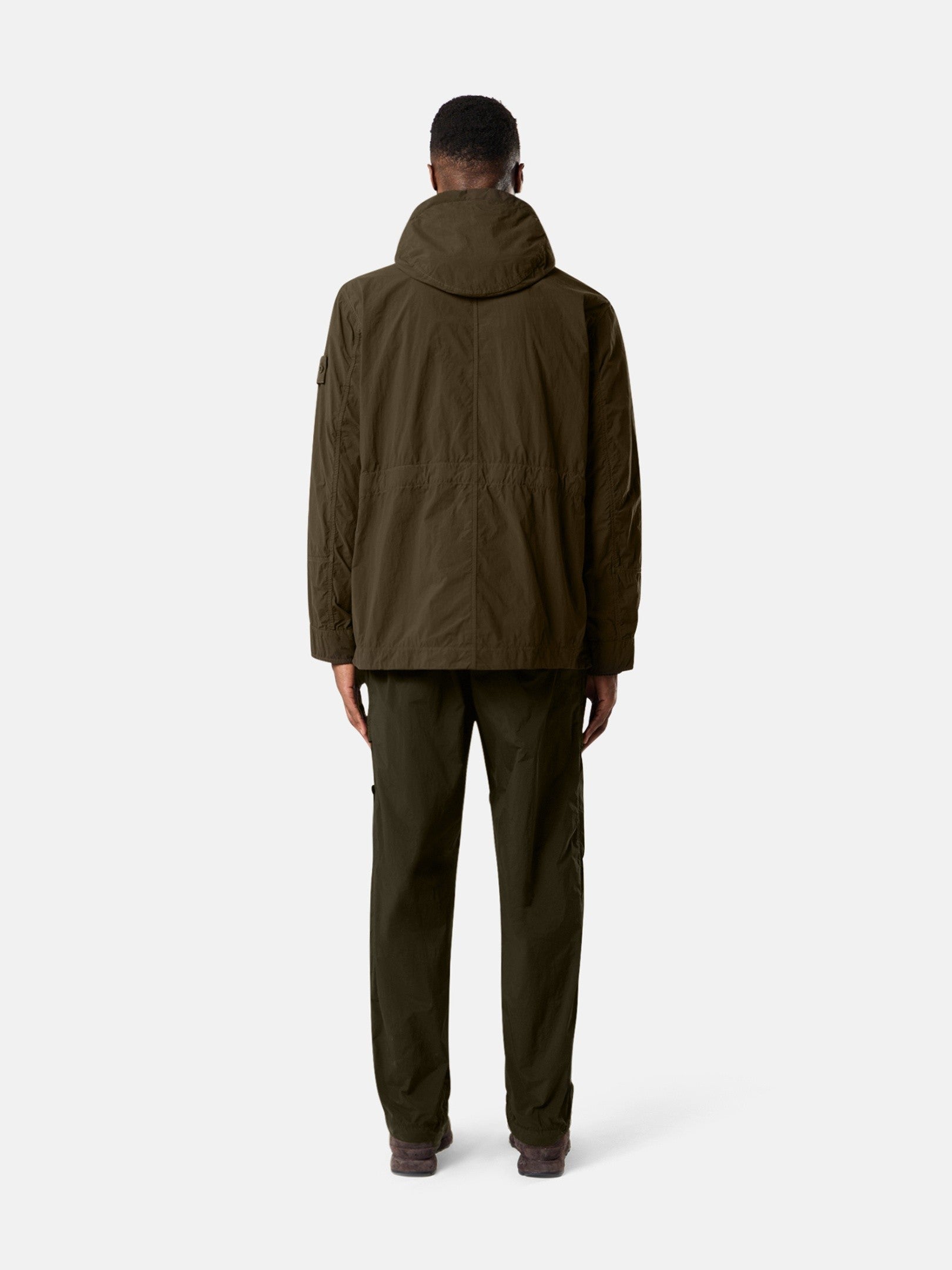 Stone Island Short Parka with Anti-Drop Finish Q100024