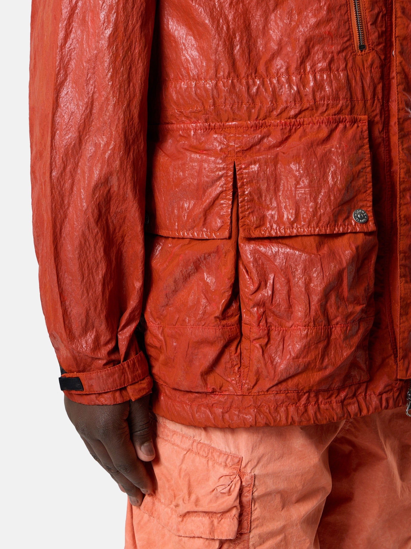 Stone Island Hooded Jacket with Multiple Pockets Q100027
