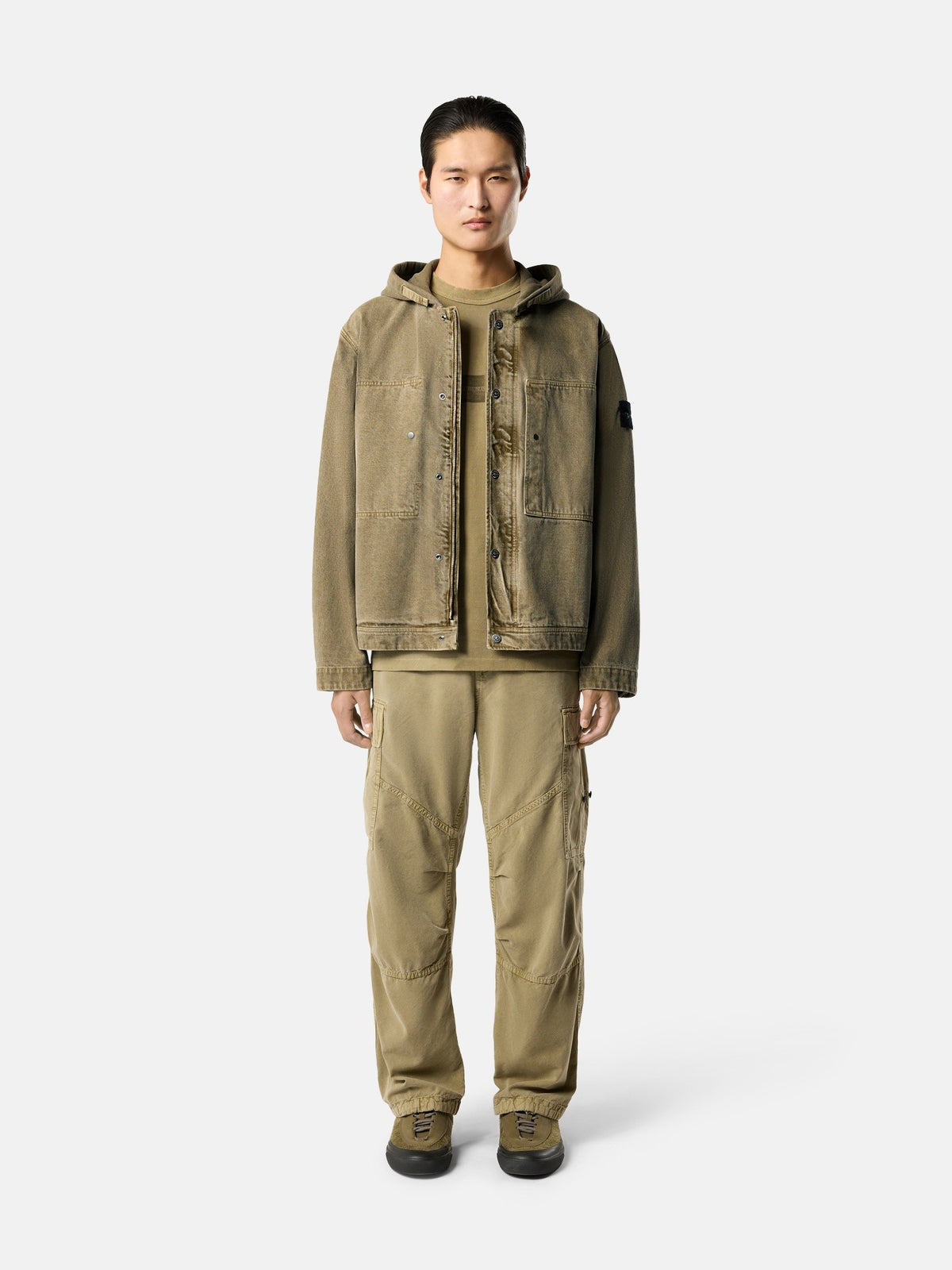 Stone Island Hooded Jacket with Multiple Pockets Q100045