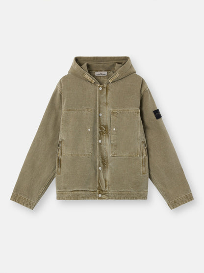 Stone Island Hooded Jacket with Multiple Pockets Q100045