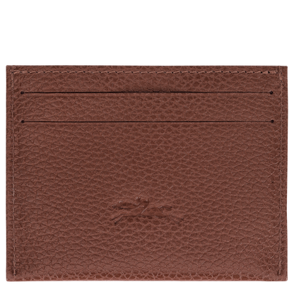 Longchamp Le Foulonné Card holder Coffee