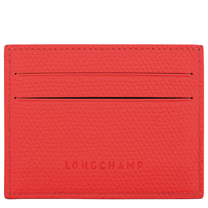 Longchamp Le Roseau Card holder Vermilion