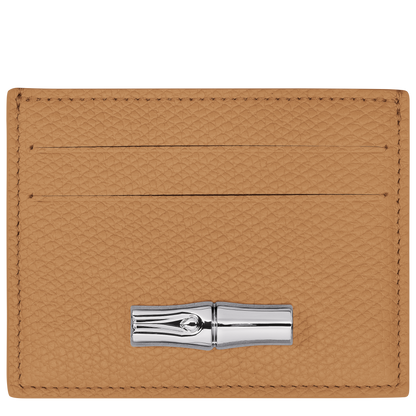 Longchamp Le Roseau Card holder Walnut