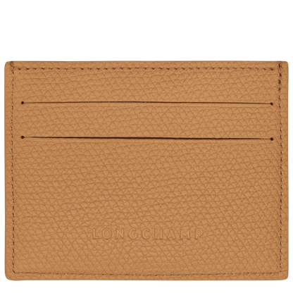 Longchamp Le Roseau Card holder Walnut