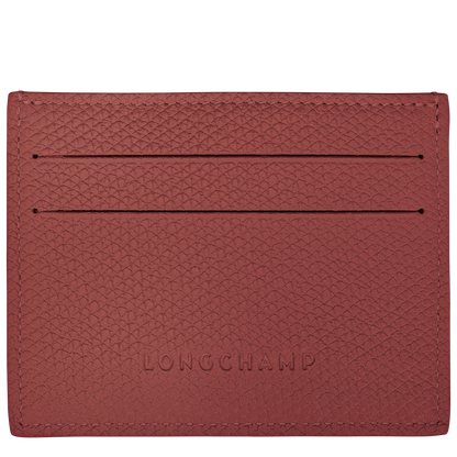 Longchamp Le Roseau Card holder Chestnut