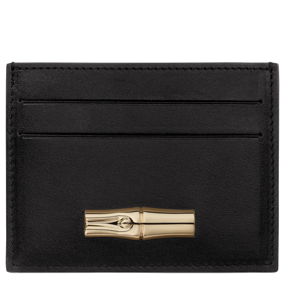 Longchamp Le Roseau Card holder Black