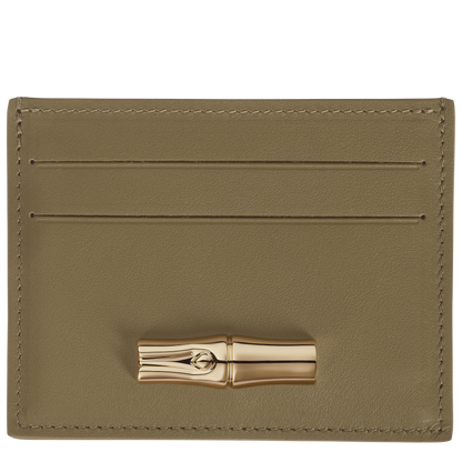 Longchamp Le Roseau Card holder Olive