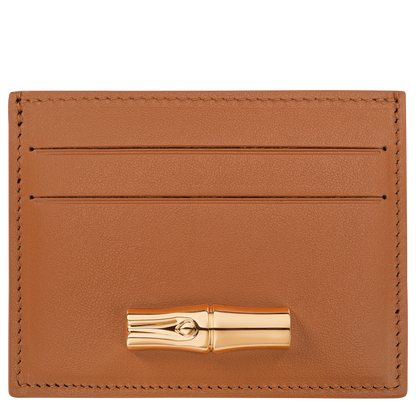 Longchamp Le Roseau Card holder Cashew