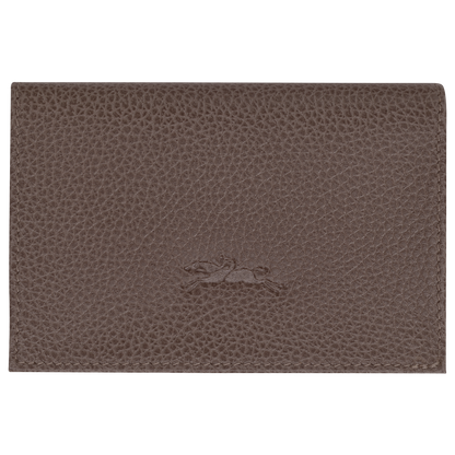 Longchamp Le Foulonné Card holder Taupe