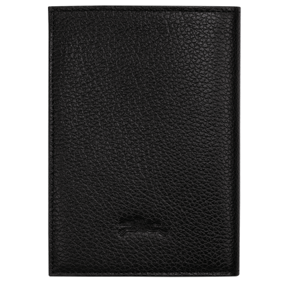 Longchamp Le Foulonné Passport cover Black