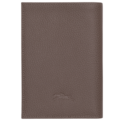 Longchamp Le Foulonné Passport cover Taupe