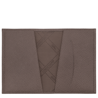 Longchamp Le Foulonné Passport cover Taupe
