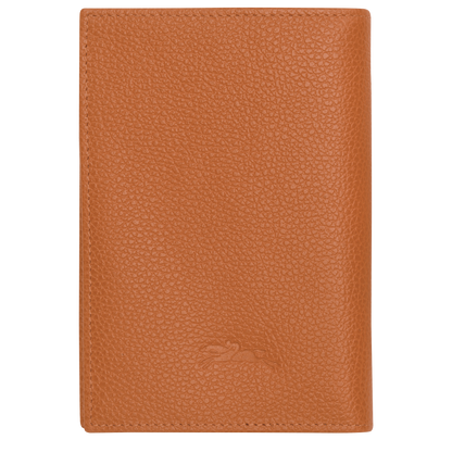 Longchamp Le Foulonné Passport cover Amber