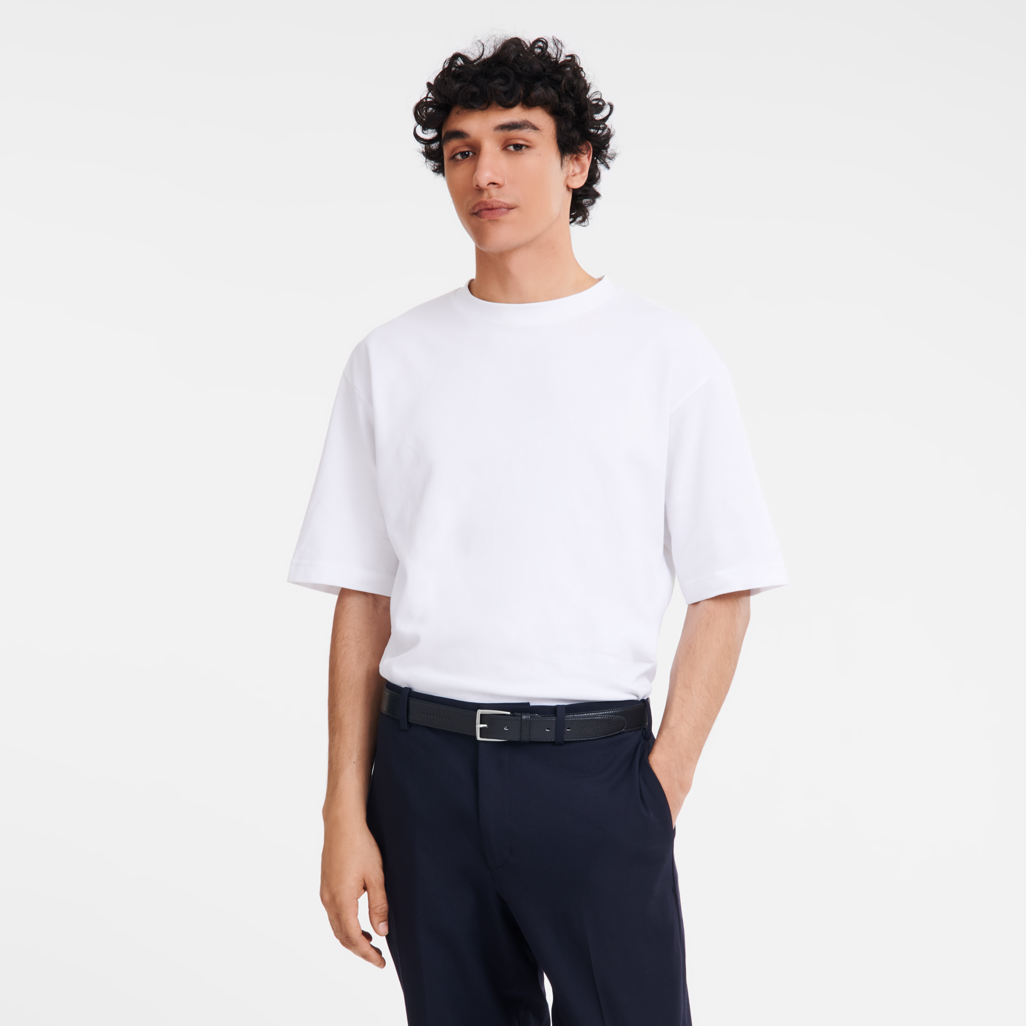 Longchamp Le Foulonné Men's belt Black