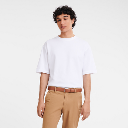 Longchamp Le Foulonné Men's belt Caramel