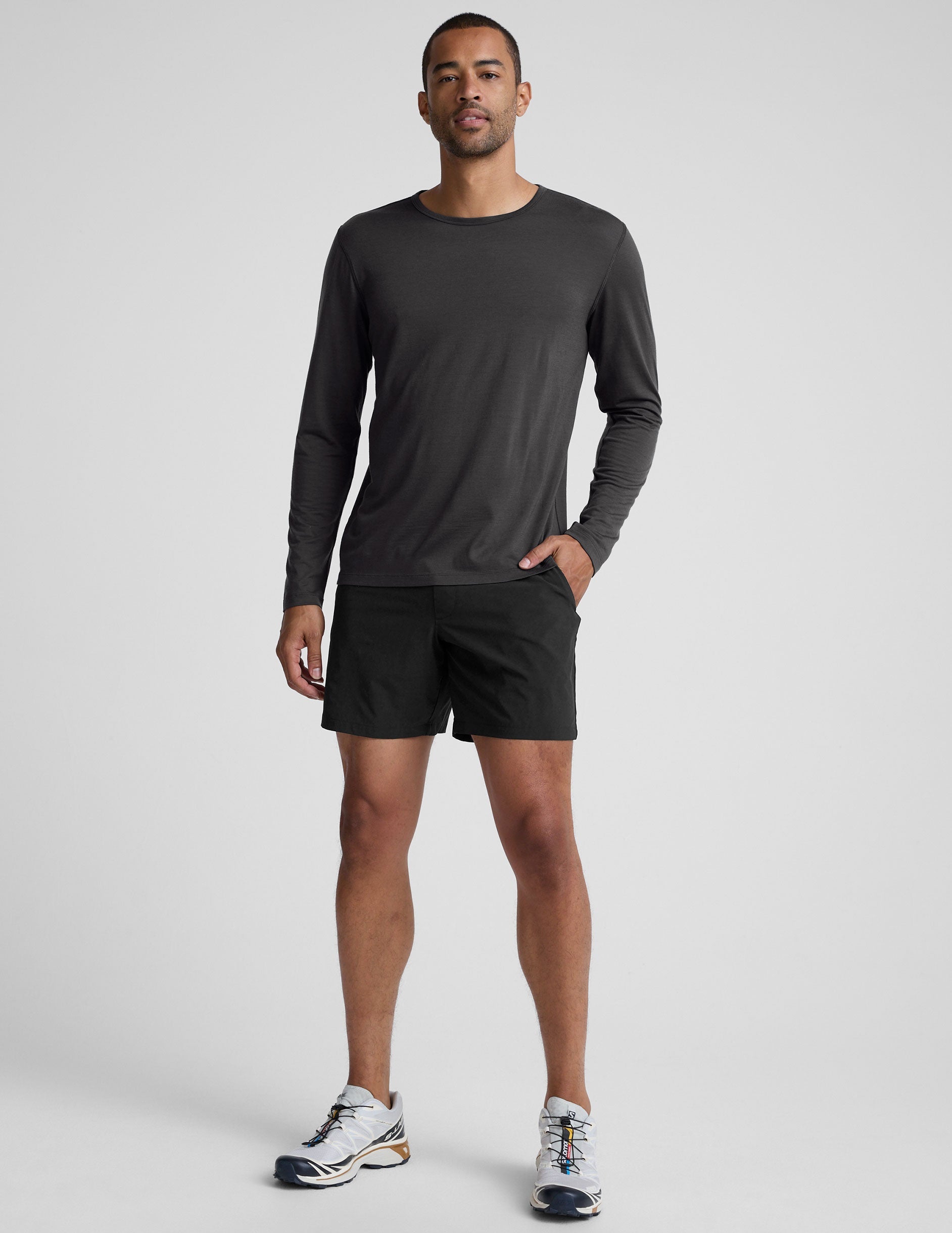 Beyond Yoga Merino Wool Mens Long Sleeve Crew