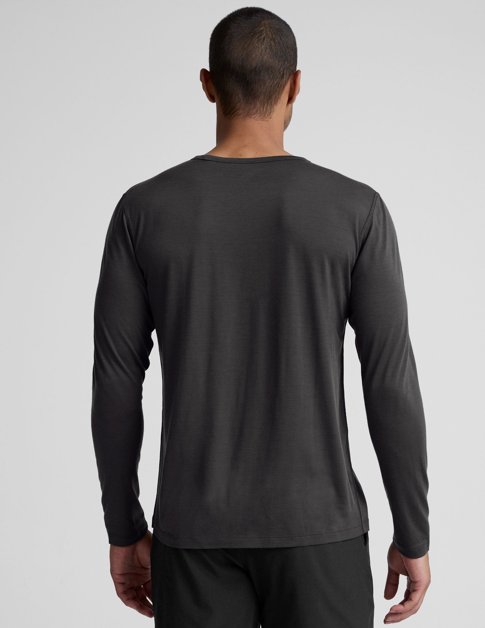 Beyond Yoga Merino Wool Mens Long Sleeve Crew