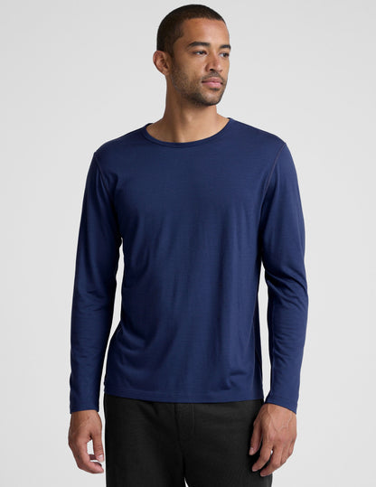 Beyond Yoga Merino Wool Mens Long Sleeve Crew