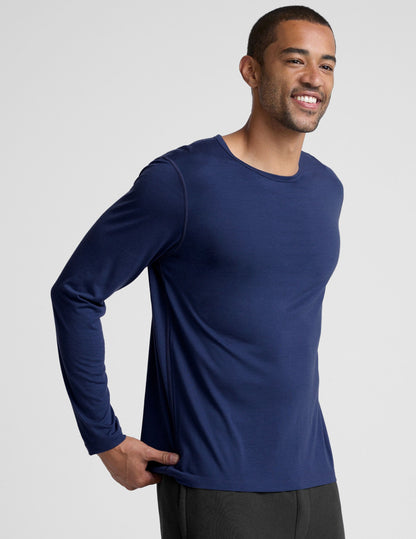 Beyond Yoga Merino Wool Mens Long Sleeve Crew