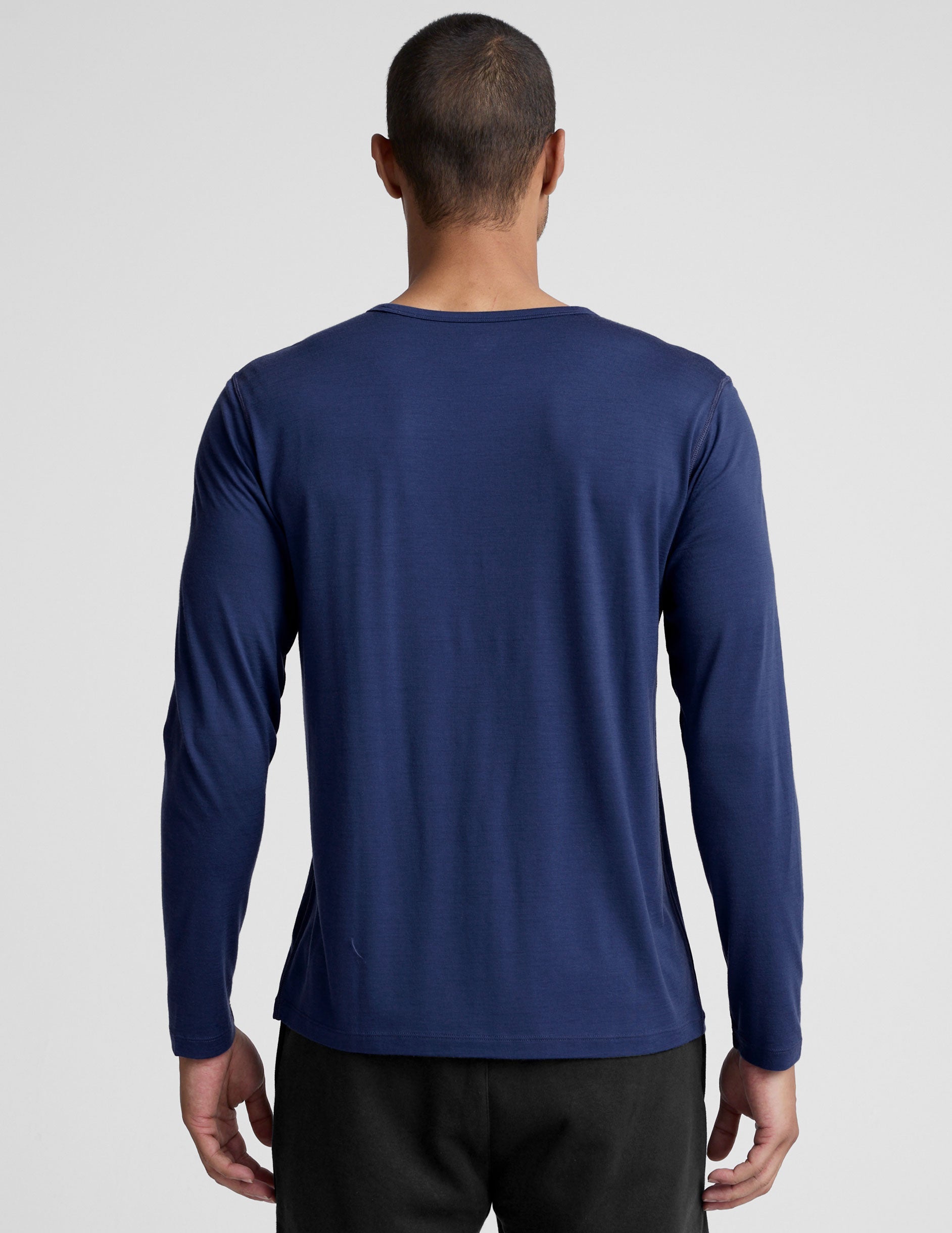 Beyond Yoga Merino Wool Mens Long Sleeve Crew