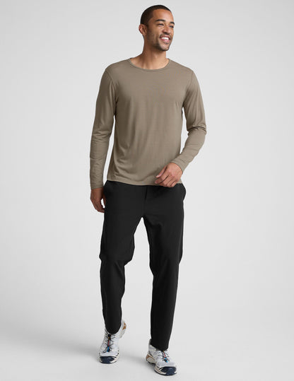 Beyond Yoga Merino Wool Mens Long Sleeve Crew
