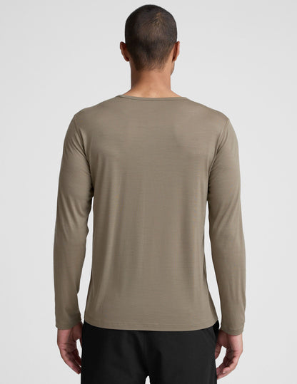 Beyond Yoga Merino Wool Mens Long Sleeve Crew