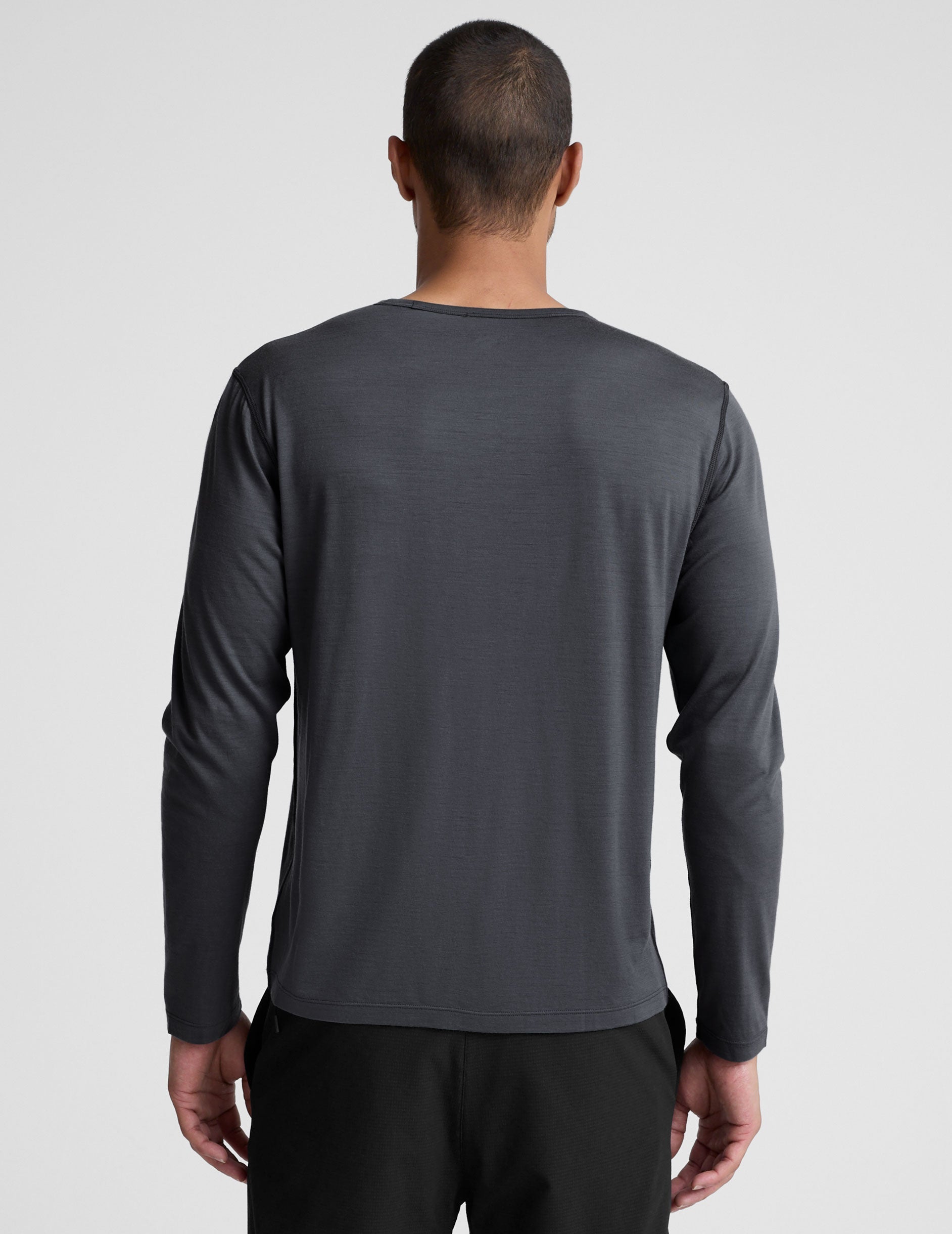 Beyond Yoga Merino Wool Mens Long Sleeve Crew