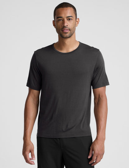 Beyond Yoga Merino Wool Mens Short Sleeve Crew