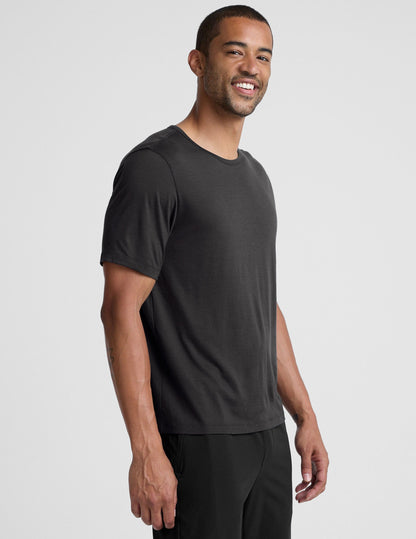 Beyond Yoga Merino Wool Mens Short Sleeve Crew