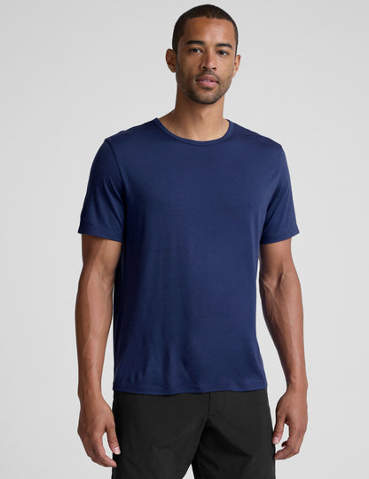 Beyond Yoga Merino Wool Mens Short Sleeve Crew